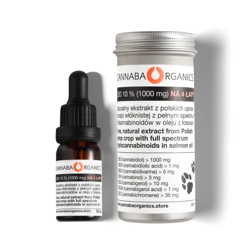 Olejek CBD dla psa 10 %