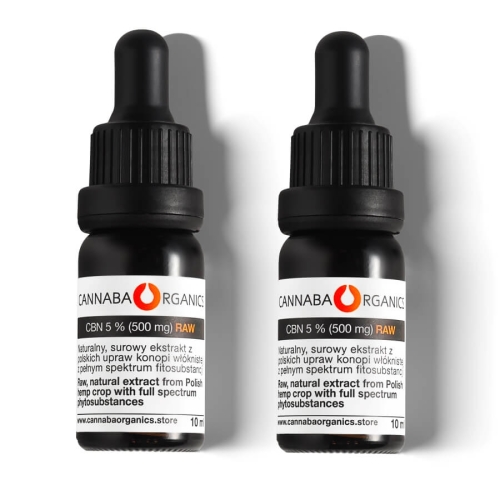 Olej 5% CBN (500 mg/10 ml) z chlorofilem