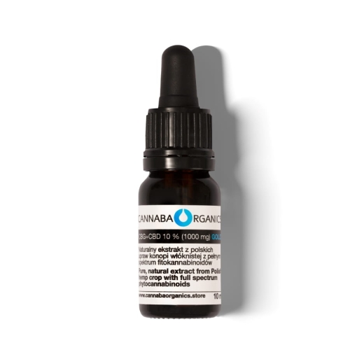 Olej 10% CBG+CBD (1000 mg/10 ml) bez chlorofilu