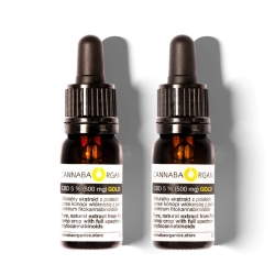 Olejek CBD 5% bez chlorofilu w zestawie 2 buteleczek 10 ml