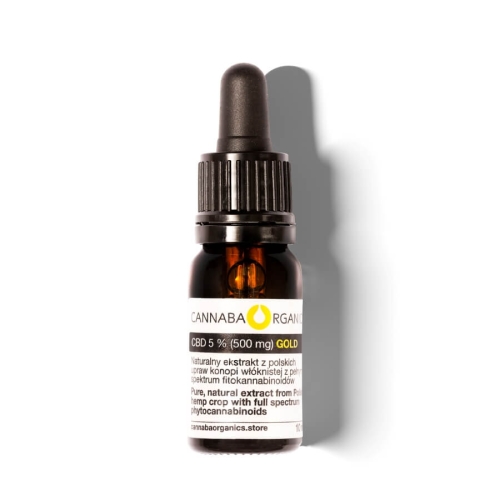 Olej 5% CBD (500 mg/10 ml) bez chlorofilu