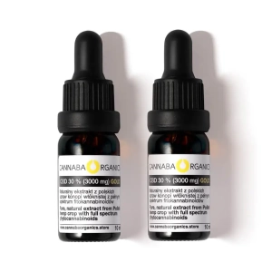 Olejek CBD 30% bez chlorofilu w zestawie 2 buteleczek 10 ml